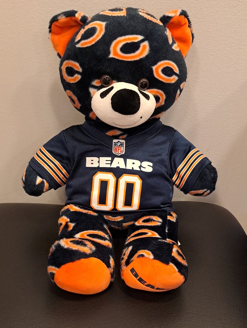 Chicago Bears Navy & Orange Build A Bear Plush Teddy Bear - Kids Toy